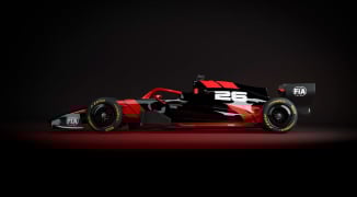 Fake 2026 F1 car takes to the track